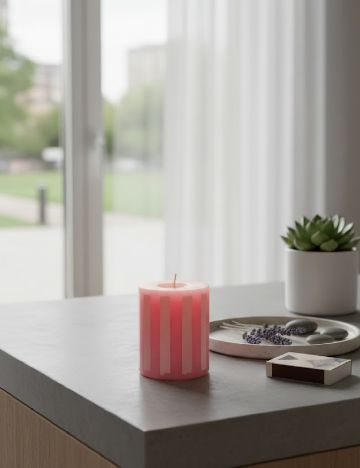 Lumanare decorativa AVEC, roz