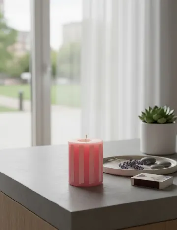 Lumanare decorativa AVEC, roz