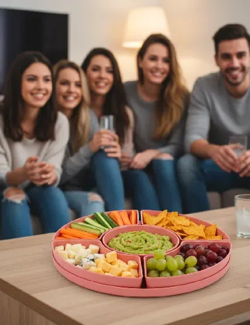 Platou pentru servire, roz Roz