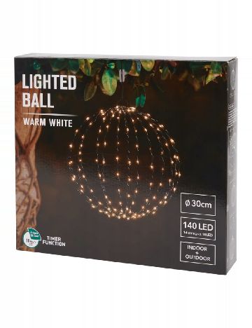 Glob luminos LED, diametru 30 cm Zd Trading, alb cald
