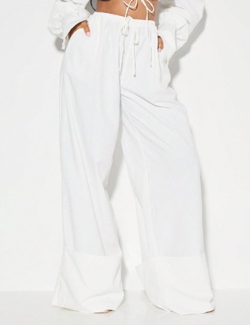 Pantaloni SHEIN, alb