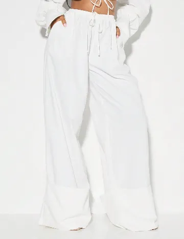 Pantaloni SHEIN, alb Alb