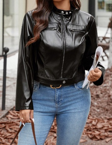 Jacheta SHEIN CURVE, negru