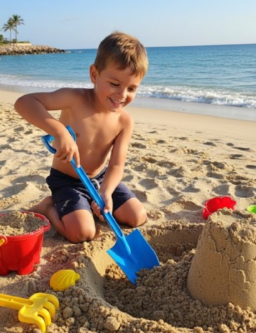 Lopatica pentru nisip ACTION, albastru