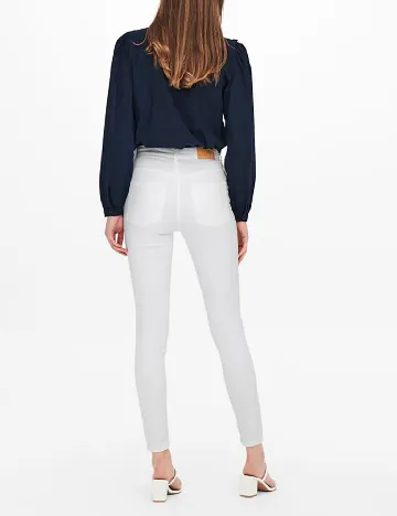 Blugi Jacqueline de Yong, alb Alb