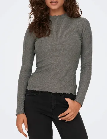 Bluza Only, gri inchis Gri