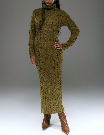 Rochie lunga Musera, kaki