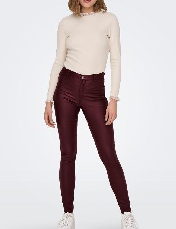 Pantaloni Only, visiniu