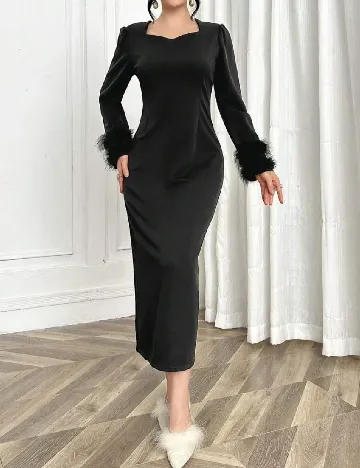 Rochie medie SHEIN, negru Negru