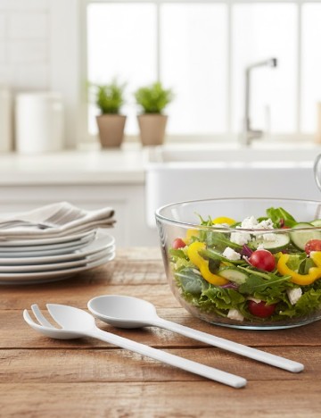 Set tacamuri pentru salate 2 bucati ACTION, gri