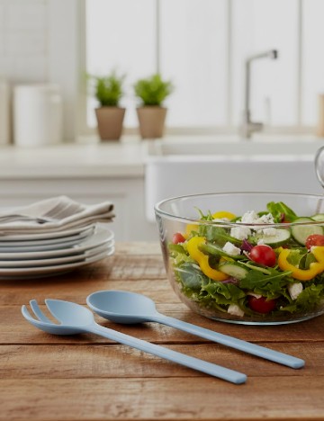 Set tacamuri pentru salate 2 bucati ACTION, albastru