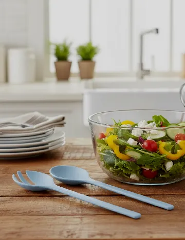 Set tacamuri pentru salate 2 bucati ACTION, albastru