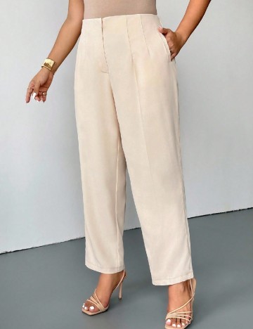 Pantaloni SHEIN CURVE, crem