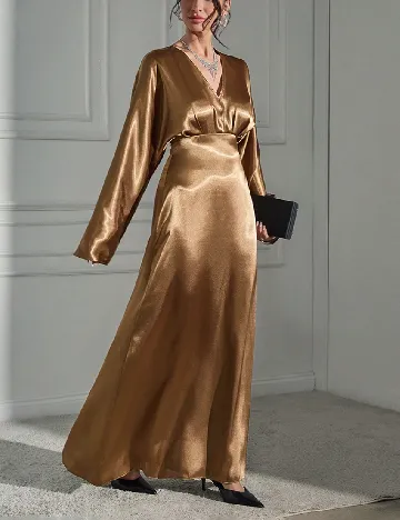 Rochie lunga SHEIN, maro Maro