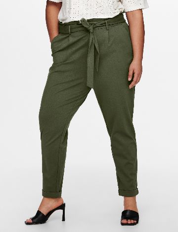 Pantaloni Only Carmakoma, verde