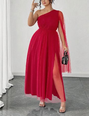 Rochie medie SHEIN CURVE, rosu