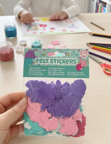 Autocolante din fetru ACTION, mix culori Mix culori