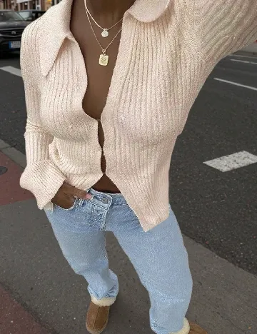 Bluza SHEIN, crem Crem