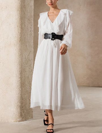 Rochie medie SHEIN, alb