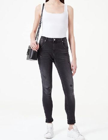 Blugi Only Carmakoma, negru