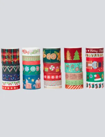 Set banda adeziva decorativa Washi AVEC, mix culori Mix culori