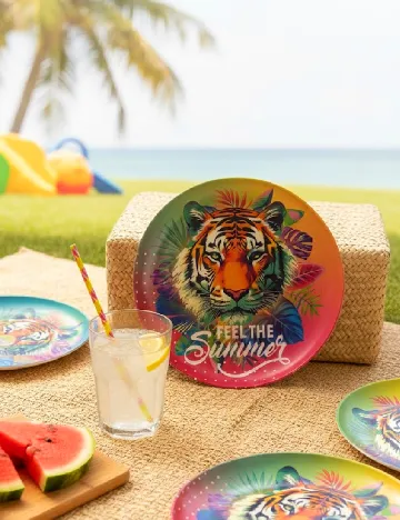 Farfurie de plastic ACTION, mix culori Mix culori