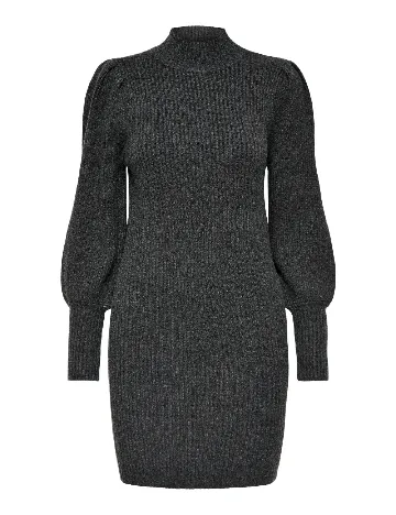 Rochie scurta Only Carmakoma, gri inchis Gri