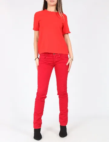 Bluza Jacqueline de Yong, portocaliu Portocaliu