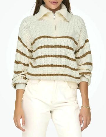 Pulover Jacqueline de Yong, crem