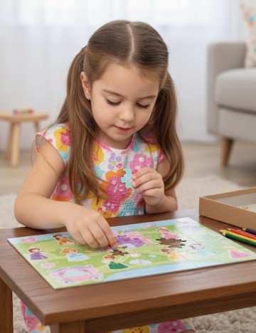 Puzzle de podea Toy Universe, mix culori