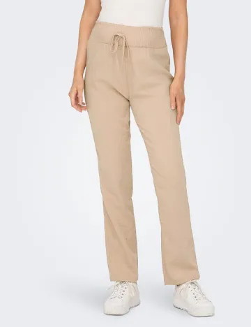 Pantaloni Only Maternity, bej Crem