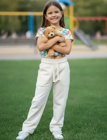 Pantaloni Zara, alb Alb