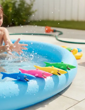 Set jucarii pentru piscina 4 bucati ACTION, mix culori Mix culori