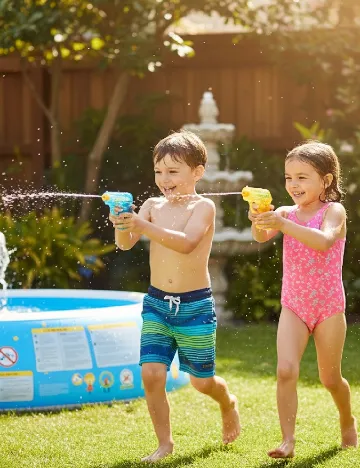 Set pistol cu apa 4 bucati ACTION, mix culori Mix culori