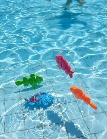 Set jucarii pentru piscina 4 bucati ACTION, mix culori