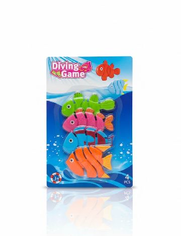 Set jucarii pentru piscina 4 bucati ACTION, mix culori