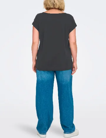 Tricou Only Carmakoma, gri inchis Gri