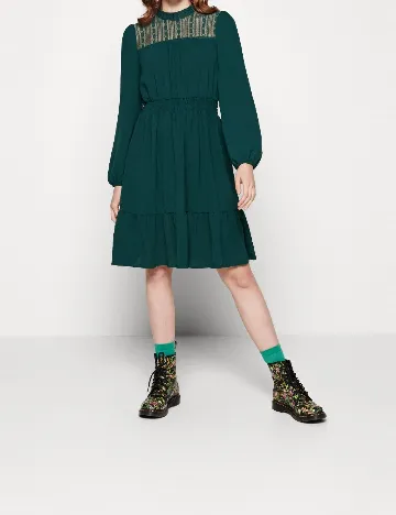 Rochie medie Only, verde Verde