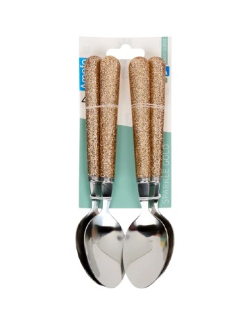 Set linguri cu sclipici 4 bucati ACTION, auriu