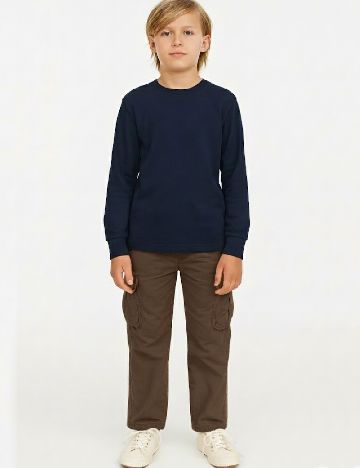 Pantaloni Zara, maro