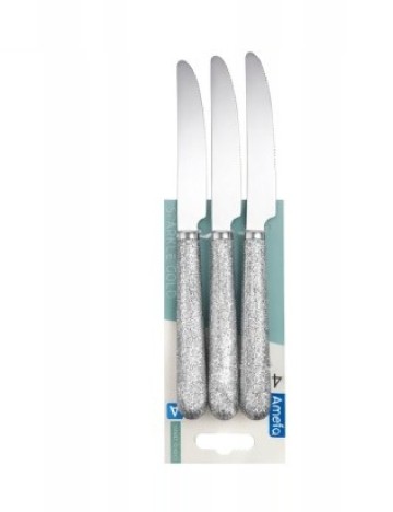 Set cutite cu sclipici 4 bucati Amefa, argintiu