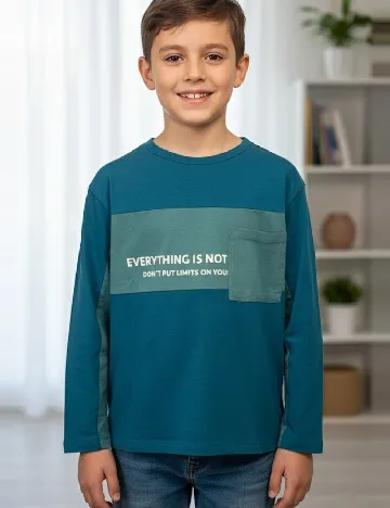 Bluza Zara, albastru Albastru