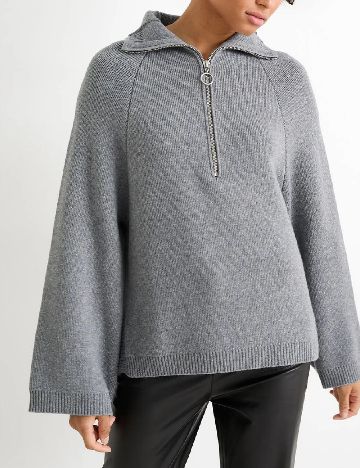 Pulover C&A, gri
