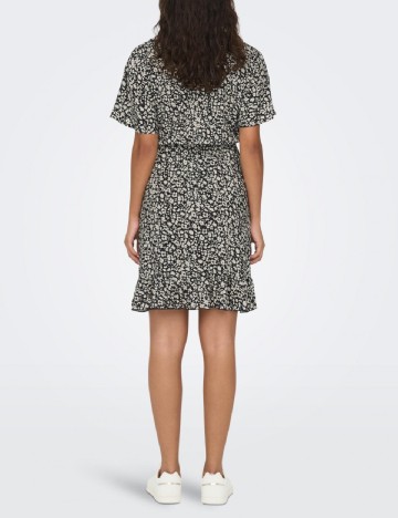 Rochie scurta Jacqueline de Yong, negru/alb