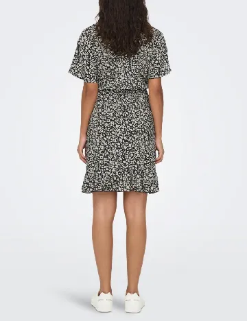 Rochie scurta Jacqueline de Yong, negru/alb Negru