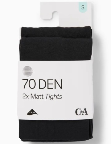 Set ciorapi 2 perechi C&A, negru