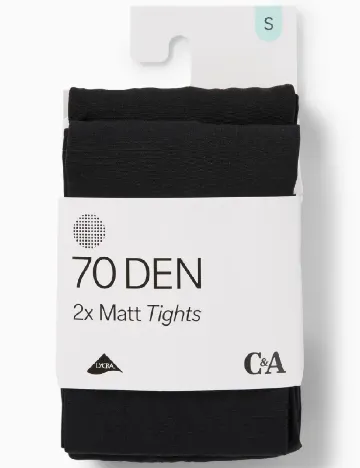 Set ciorapi 2 perechi C&A, negru Negru