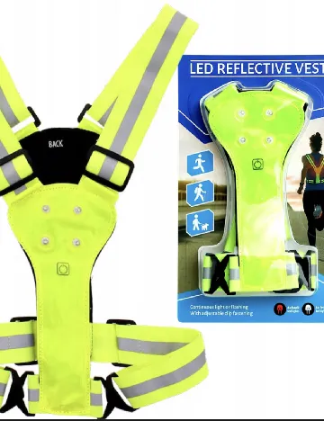 Vesta reflectorizanta cu iluminare LED Mascot, galben Galben