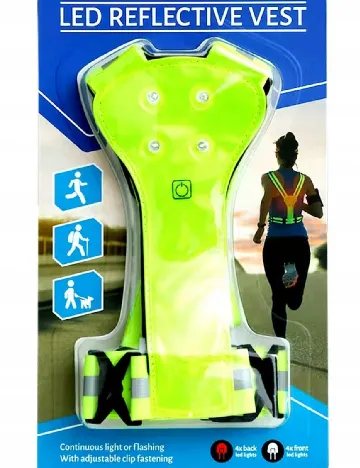 Vesta reflectorizanta cu iluminare LED Mascot, galben Galben