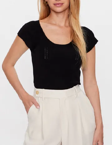 Bluza Jacqueline de Yong, negru Negru